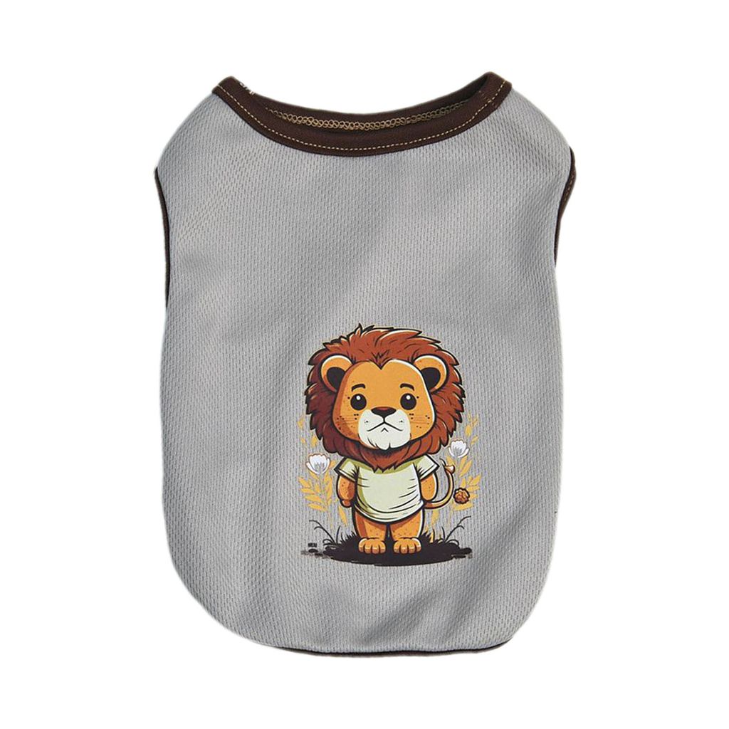 Haustierweste Cartoon-Druck Atmungsaktives Polyester Panda-Muster Sommer Outdoor Hunde-T-Shirt Hundekleidung Alltagskleidung