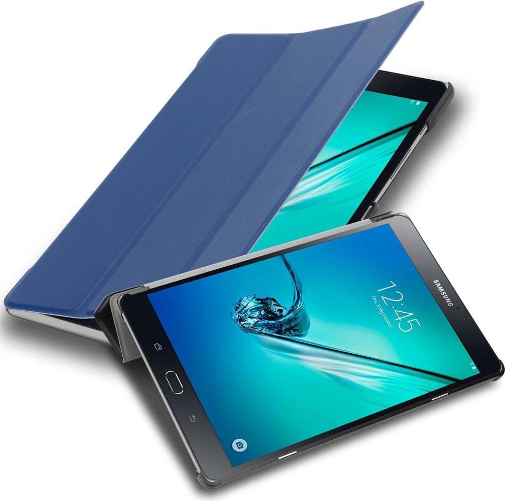 Cadorabo Schutzhülle für Samsung Galaxy Tab S2 (8 Zoll) Tablet Hülle in Blau Etui Case Cover Tasche Auto Wake up
