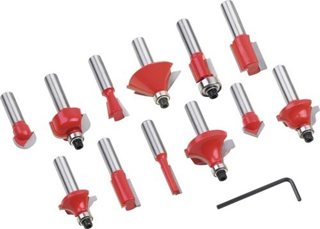 Fräser Set Oberfräse Meister 12 tlg. 8mm