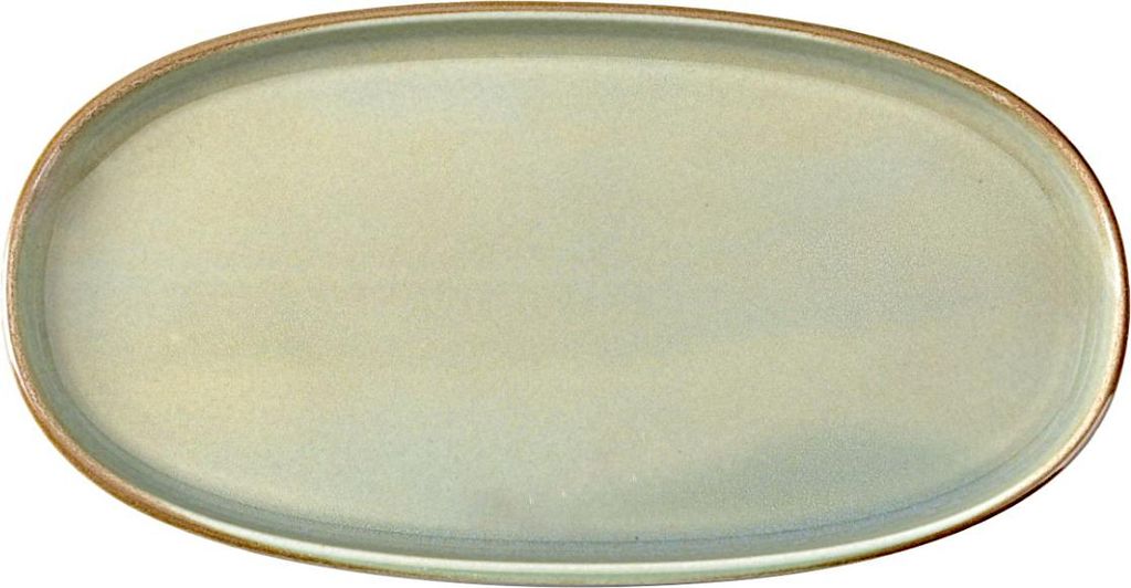 COMAS OLIVA ovaler Teller 21 cm, 6 Stück, Porzellan