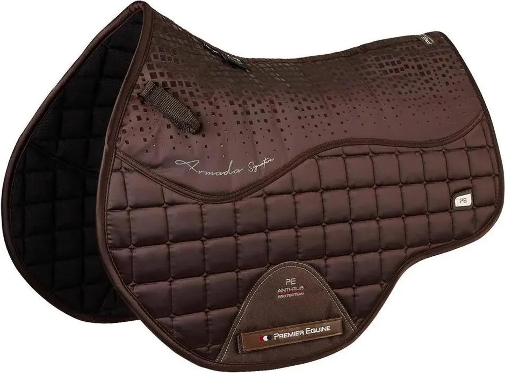Tapis de Selle Armada CC Jump Marron Full Anti-Frottement et Respirant