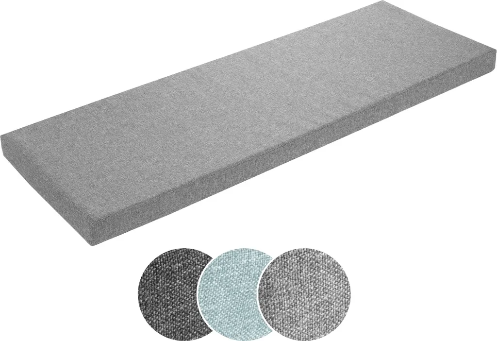 Sleepling Cuscino Grigio 140x40 per Panca e Davanzale | Antiscivolo