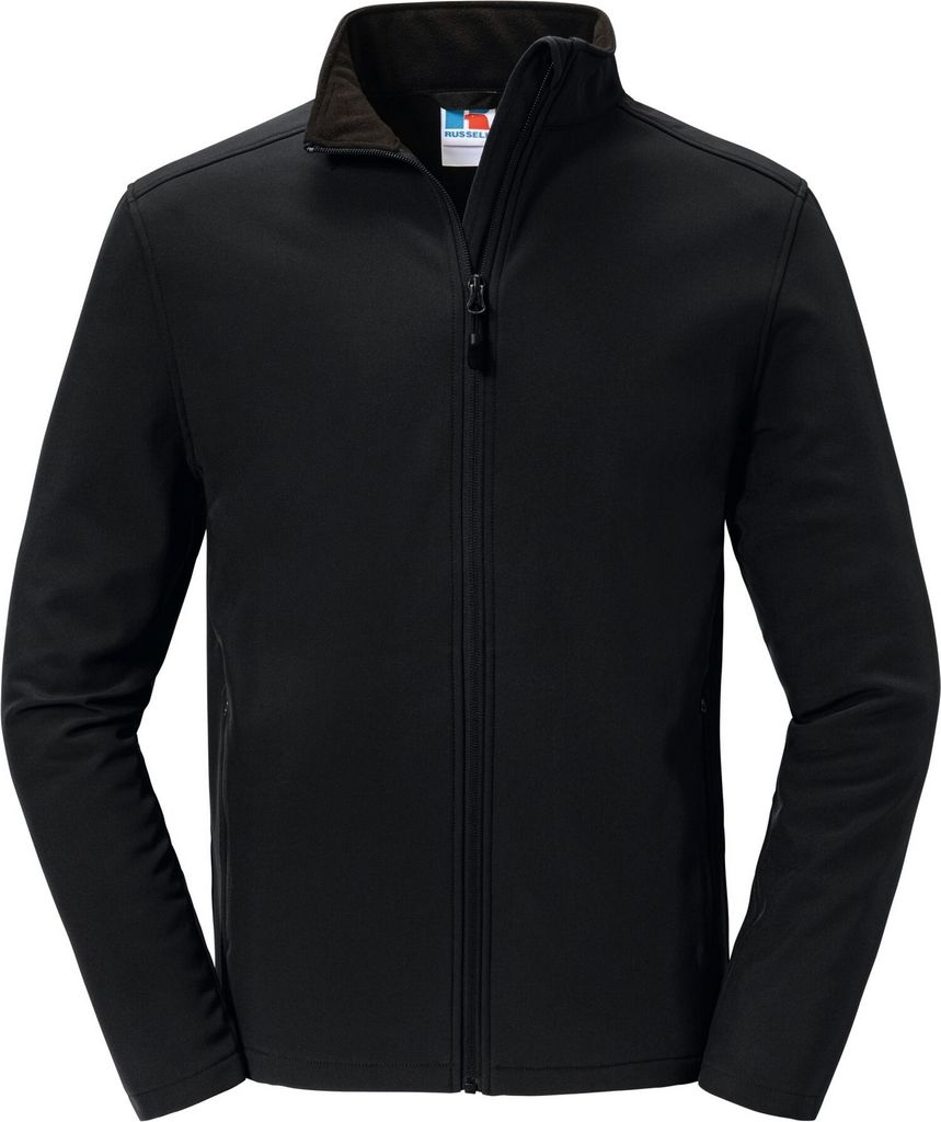 Russell - "Essential" Softshelljacke recyceltes Material für Herren PC7494 (XXL) (Schwarz)