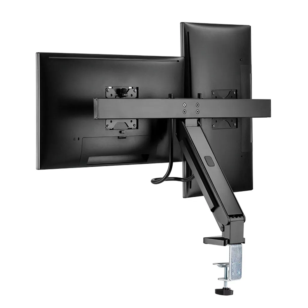 Double Support Écran Ergonomique pour Bureau Télétravail 17-27" - 3