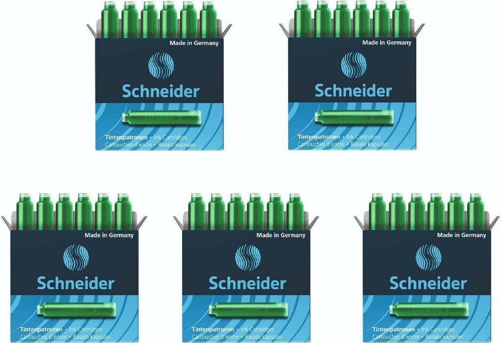 Schneider Standard-Tintenpatronen 5er-Set grün Produktbild 