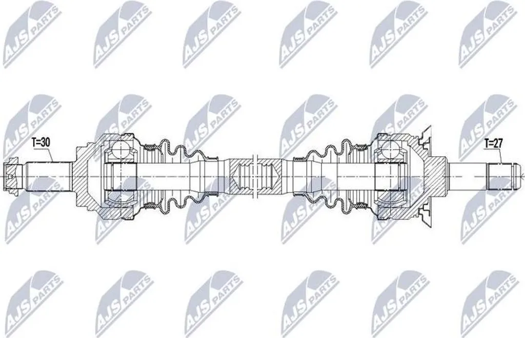 Cardan de transmission arrière OE 33207577507 pour BMW Série 7 F01
