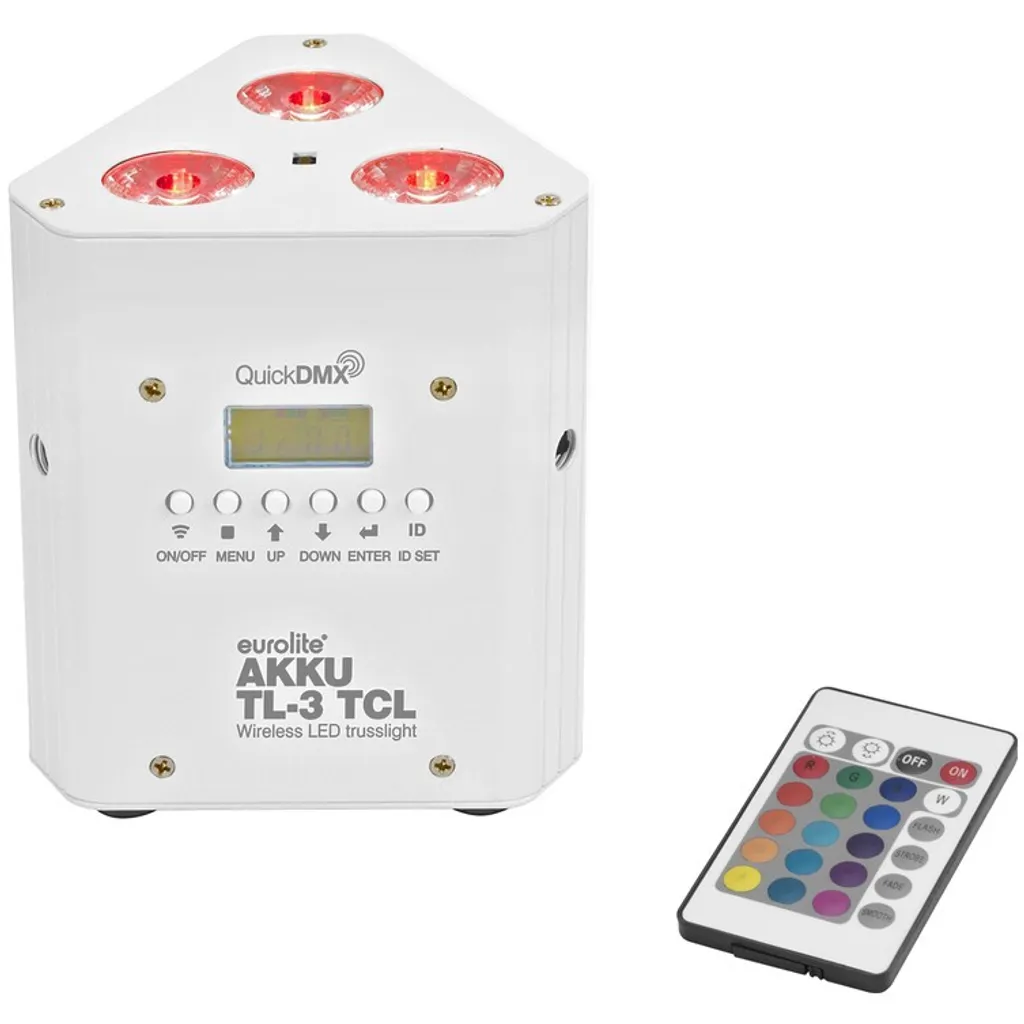 Eurolite Akku TL-3 TCL Projecteur LED QuickDMX ws avec Batterie Lithium