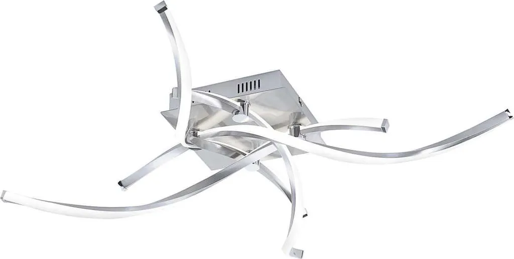Plafonnier LED POLINA Paul Neuhaus en acier 4 modules 3000K IP20