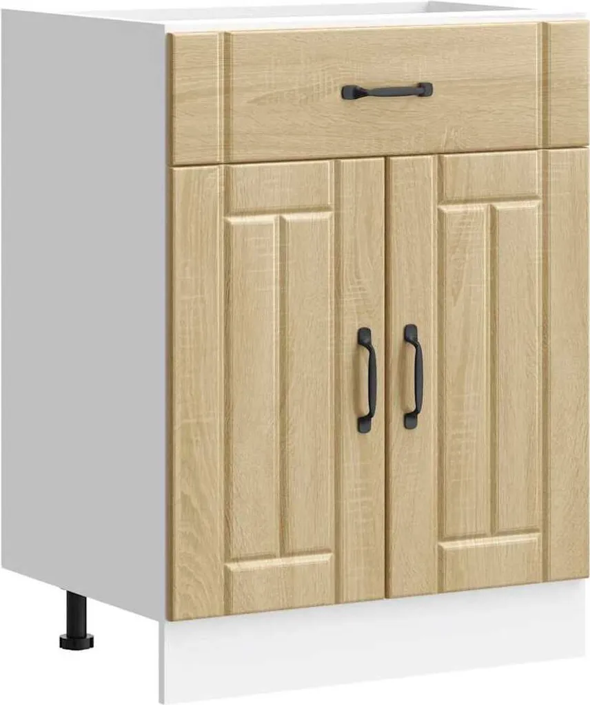 Base Cucina Lucca 80x46 Sonoma | Offerta Mobile Sottolavello Rovere