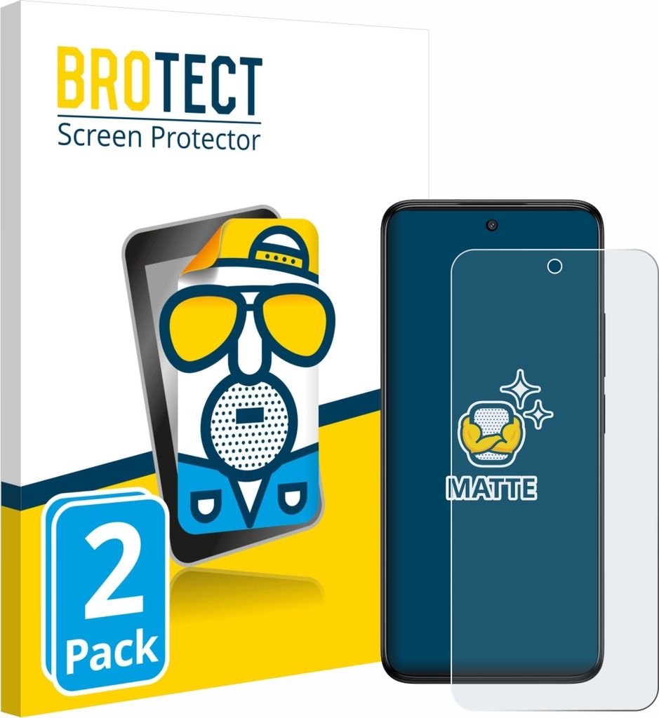 2x BROTECT Schutzfolie für TCL SE NxtPaper 5G Displayschutz Displayschutzfolie Folie Matt Entspiegelungsfolie