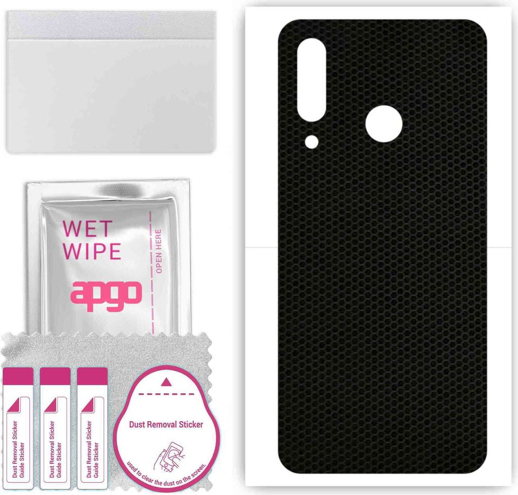 apgo Rückseite Schutzfolie, Skin, kompatibel mit Doogee Y9 Plus, Hinten Displayschutzfolie aus Vinylfolie, kratzfest, einfache Montage - Matrix