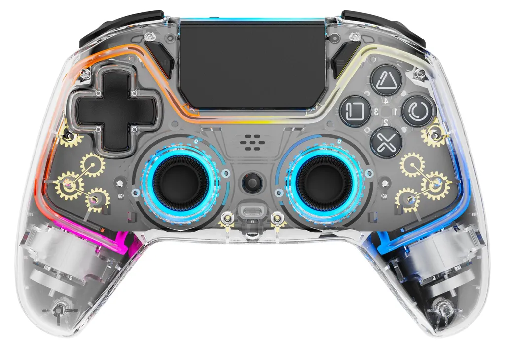 Controller PS4 e PC Deltaco Wireless Trasparente - Offerta Gaming