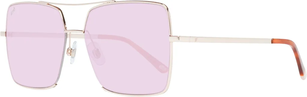 Web Lunettes de soleil WE0210 28Y 57 Femmes Monture Or Rose Élégante