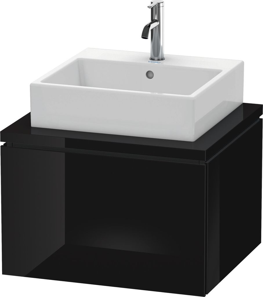 Duravit Konsolenunterschrank L-CUBE 400 x 620 x 547 mm schwarz hochglanz