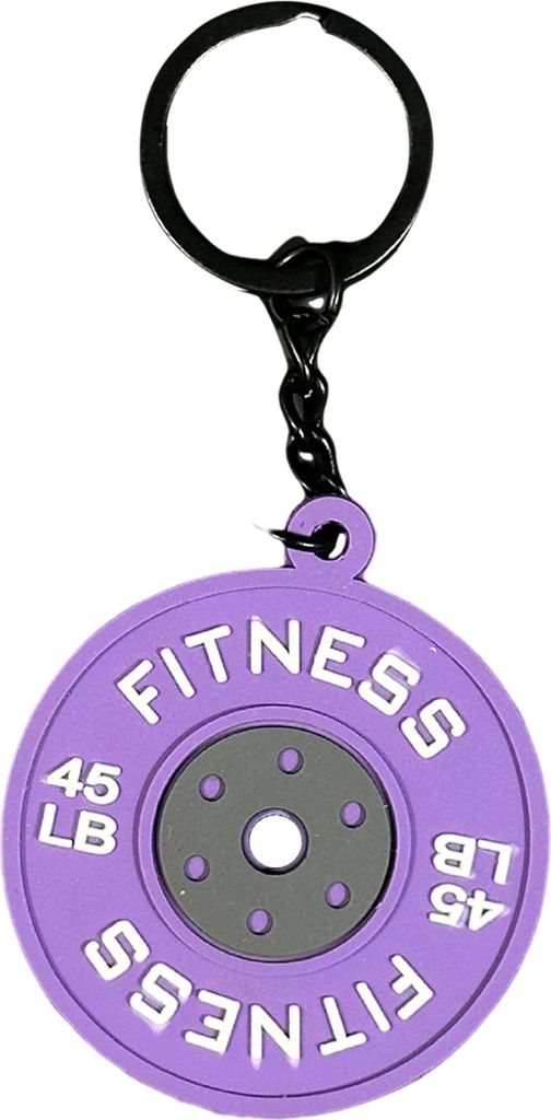 Fitness Schlüsselanhänger Anhänger Gummi Metall Workout Langhantel Gewichtheben Anhänger Gym Schlüsselanhänger Übung Geschenk Erinnerung