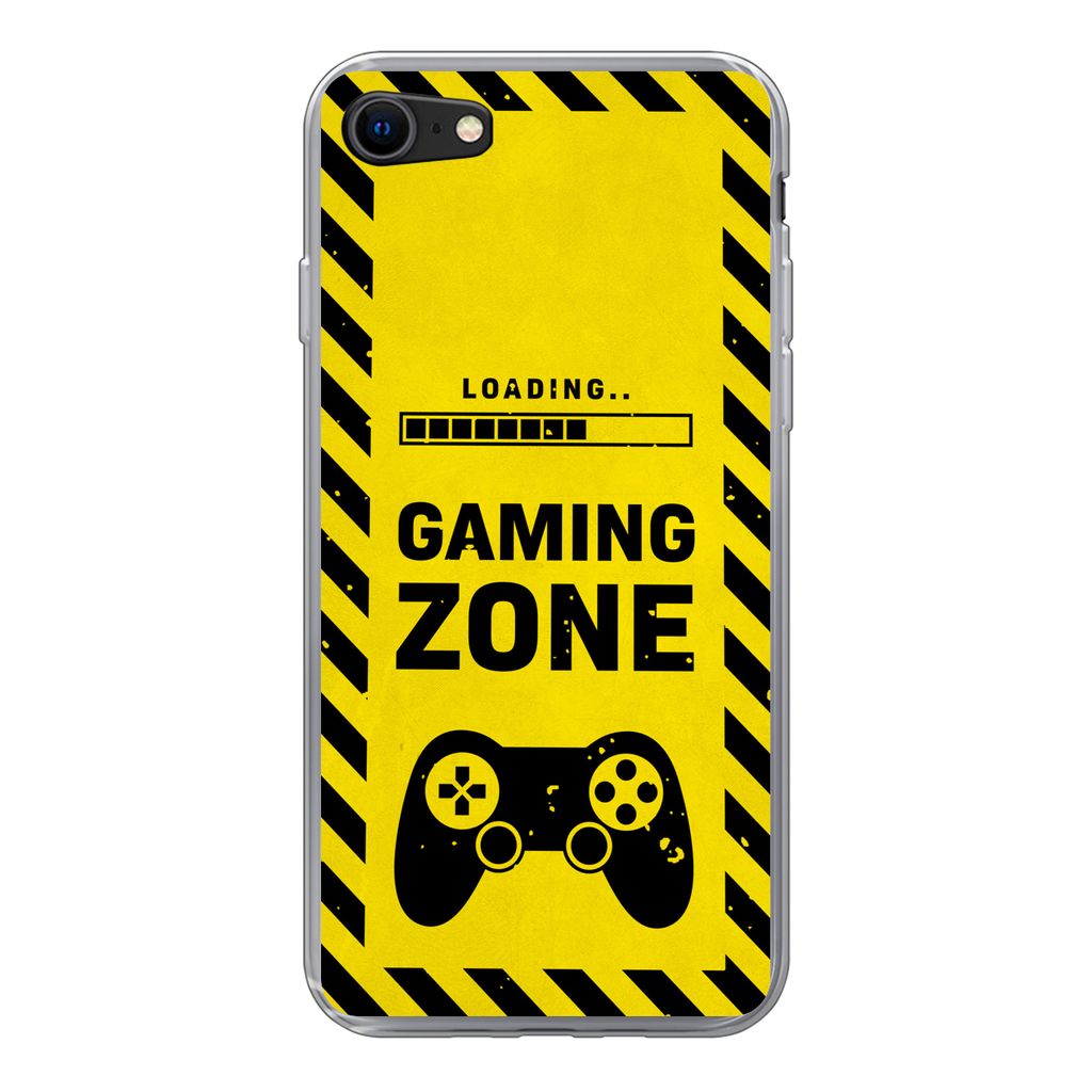 MuchoWow Handyhülle Schutzhülle Hülle für iPhone SE 2022 Spiele - Zitate - Controller - Spielzone - Spiel Silikon Softcase Handy Hülle - Sch...