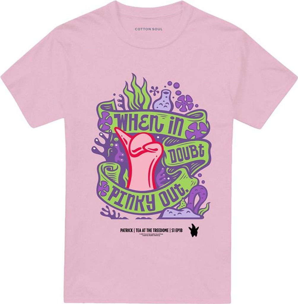 SpongeBob SquarePants - "Pinky Out" T-Shirt für Herren/Damen Uni TV26810 (L) (Pink)