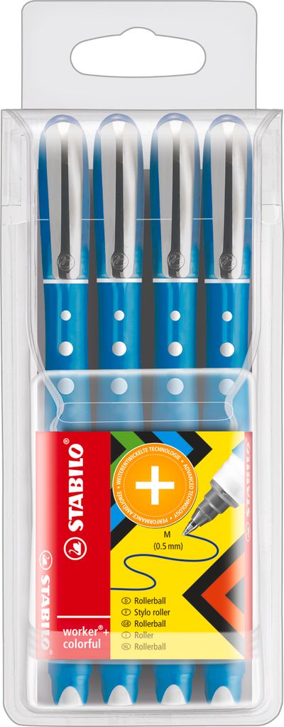 STABILO worker+ colorato caso di 4 blu Immagine del prodotto 