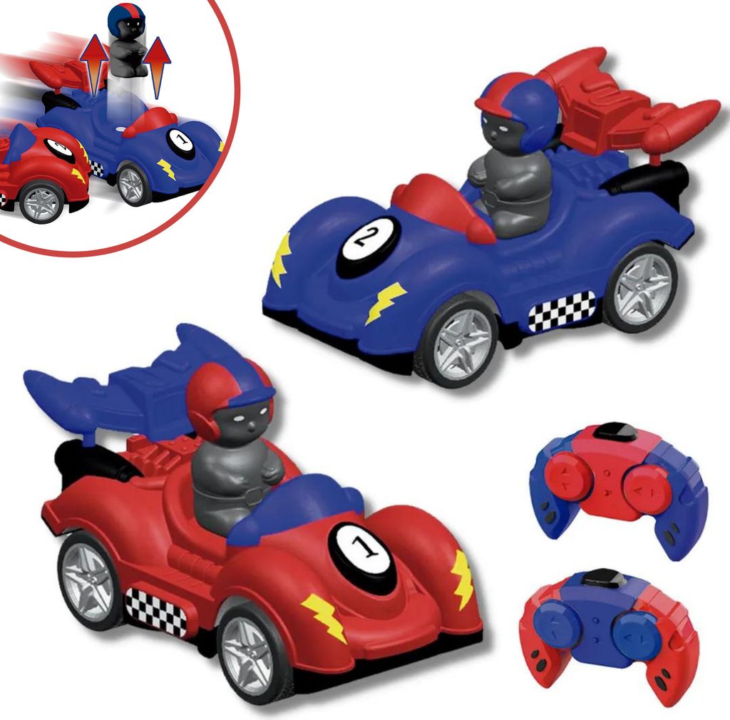 Starlyf Bump Buggies - Autoscooter Abenteuer für Kinder ab 3 Jahren Autorennspiel mit springenden Fahrern ferngesteuerte Autos