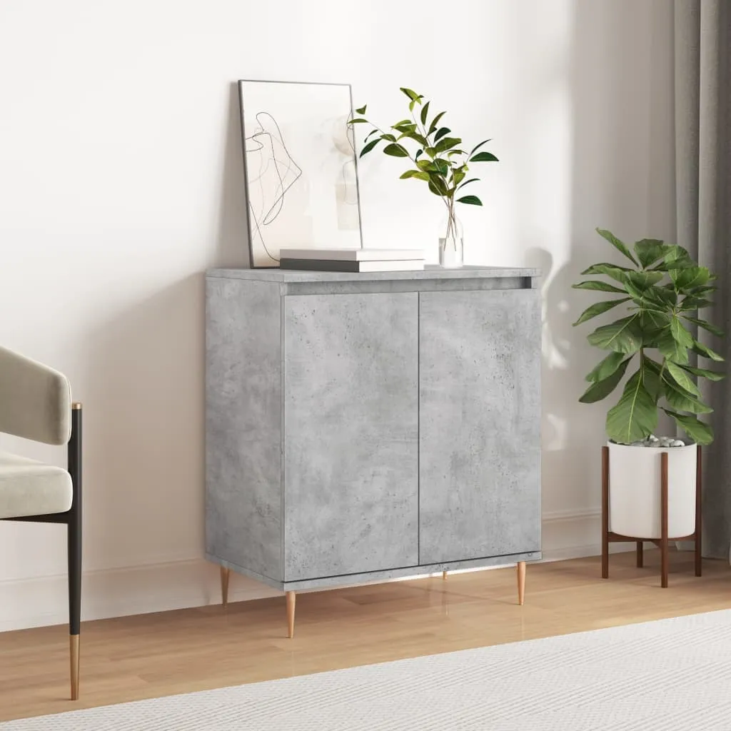 vidaXL Credenza grigio cemento 60x35x70 cm materiale a base di legno