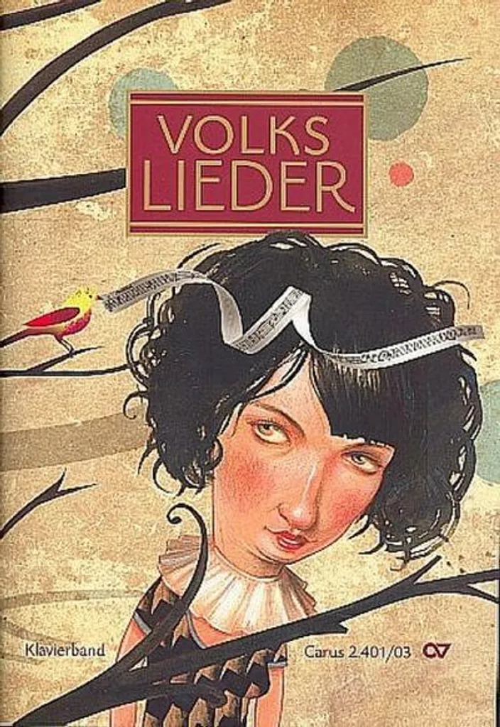 Partition Volkslieder pour Piano et Chant - Texte et Accompagnement Clair