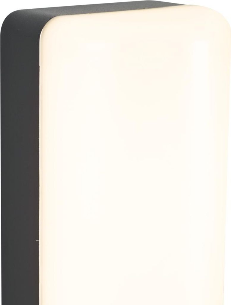 Qazqa led Modern außen Wandleuchte, Außenlampe mit Bewegungssensor, Wandlampe für den Garten - Shift - Schwarz, inkl. 8W integrierter LED, 7.8cm...