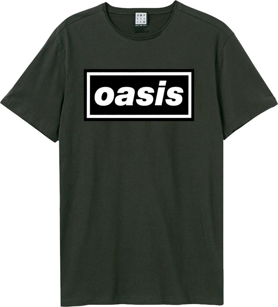 Oasis - T-Shirt für Herren/Damen Uni GD1447 (L) (Holzkohle)