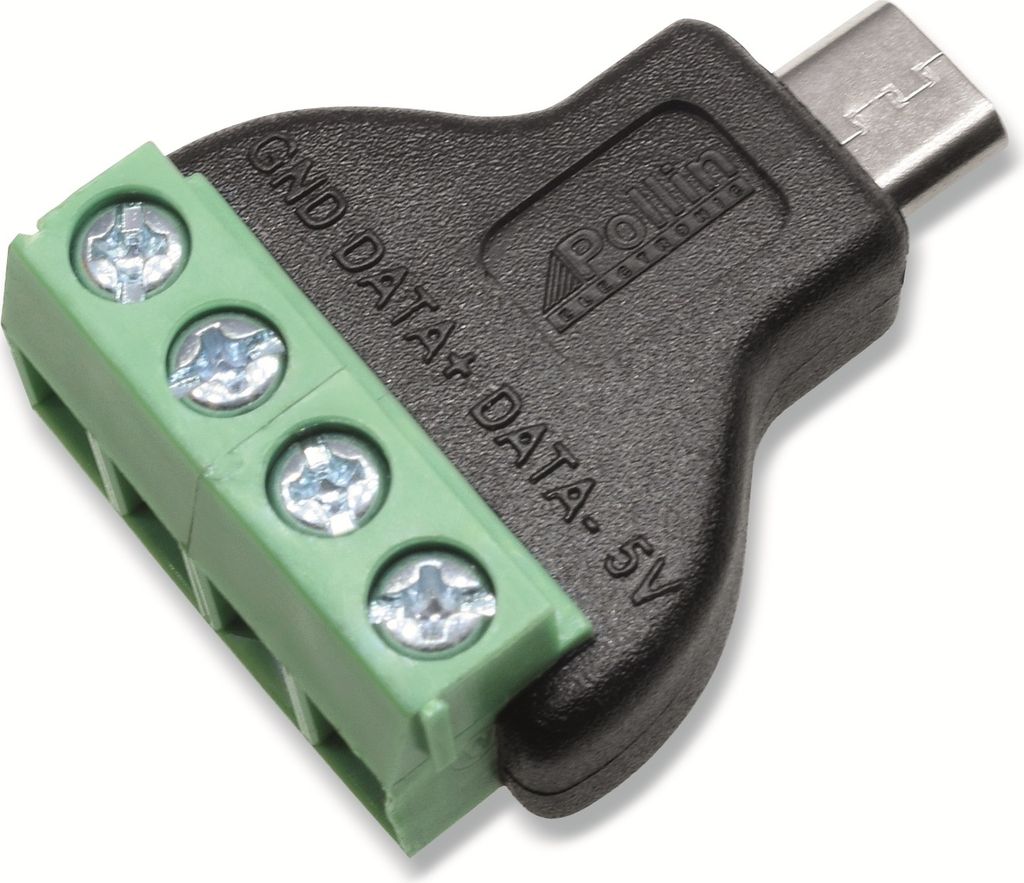 Steckverbinder, Micro-USB, Schraubanschl, Stecker