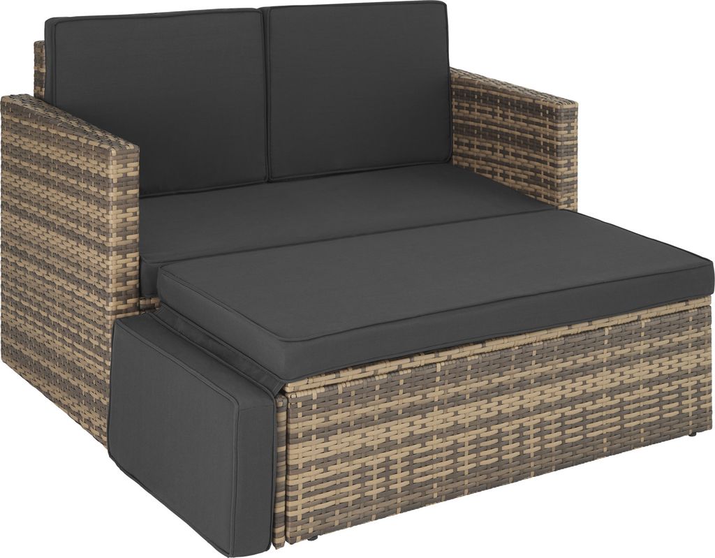 Canapé de jardin CORFOU modulable - marron naturel Image du produit 