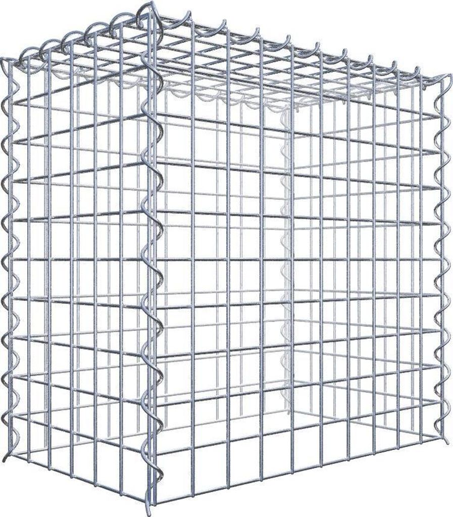 Anbaugabione Typ 3 50 cm x 50 cm x 30 cm (L x H x T), Maschenweite 5 cm x 5 cm, Spirale