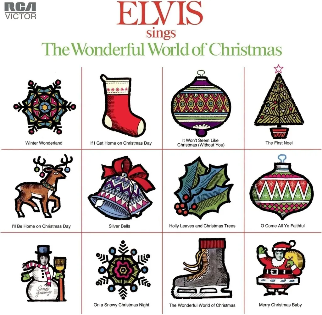 Vinyle Elvis Sings The Wonderful World Of Christmas Album LP Réédition 33T