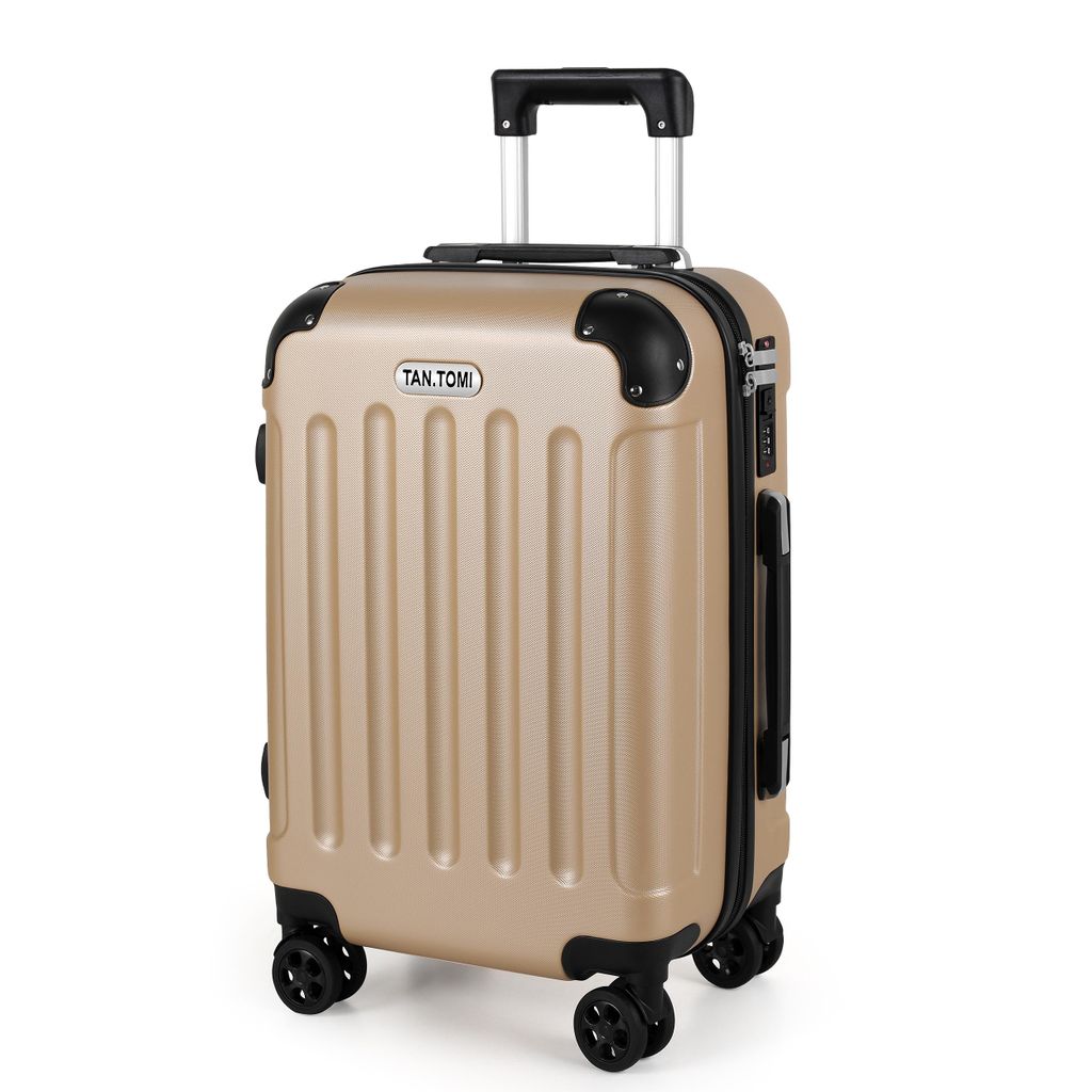 Hartschalen-Trolley Hartschalen-Koffer Trolley Rollkoffer Reisekoffer Handgepäck 4 Rollen, Trolley Rollkoffer Reisekoffer, Zahlenschloss