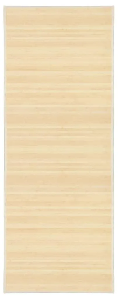 Tapis de Cuisine en Bambou Naturel 80x200 cm - Facile à Nettoyer et Zen