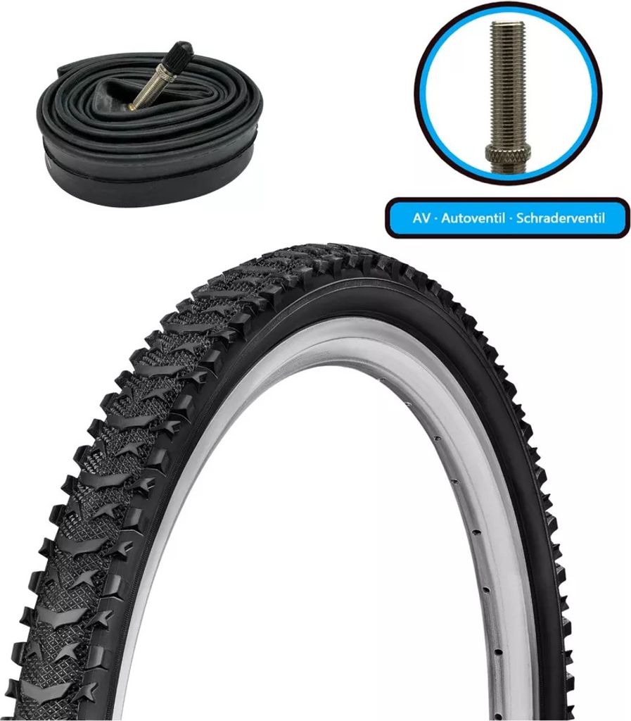 Fahrradreifen SET 24 x 1,75 Zoll 47-507 Decke Mantel inkl. Produktbild 