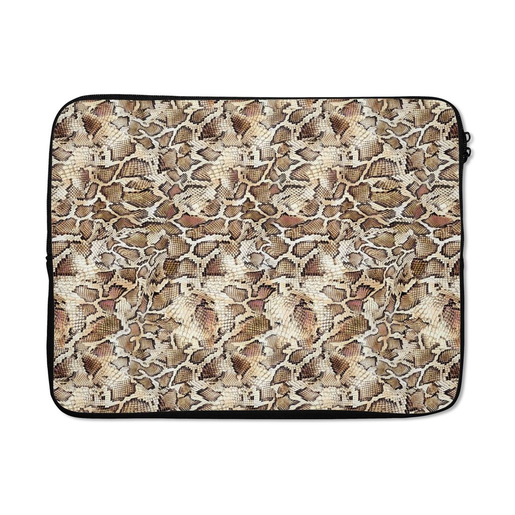 MuchoWow Laptop Hülle 17 Zoll Laptoptasche Schlange - Tiere - Design - Zipper - Schutzabdeckung