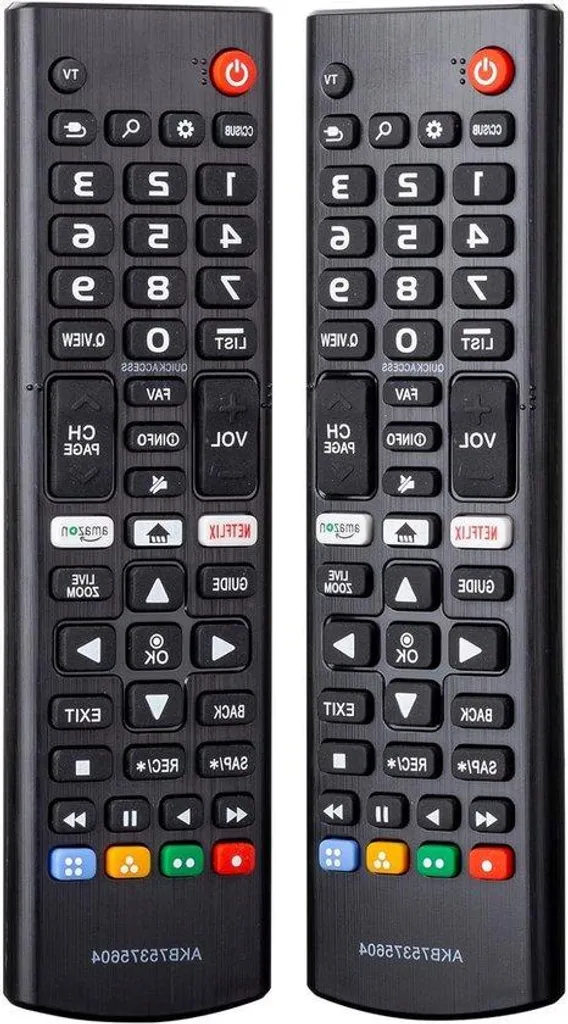 Télécommande de Remplacement Universelle pour TV Connectée Pack de 2