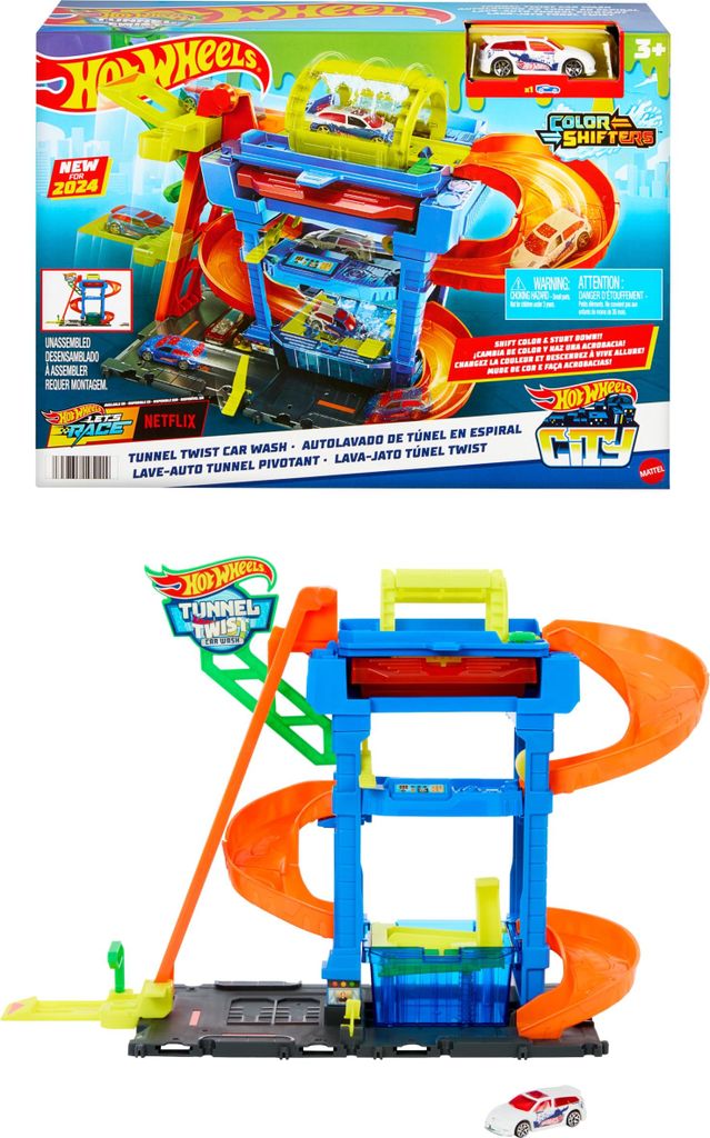 Hot Wheels City HTN80, Zestaw pojazdów i torów wyścigowych, Zdjęcie produktu 