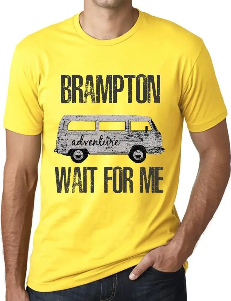 Herren Grafik T-Shirt Abenteuer warten auf mich in Brampton – Adventure Wait For Me In Brampton – Öko-Verantwortlich Vintage Jahrgang Kurzarm ...