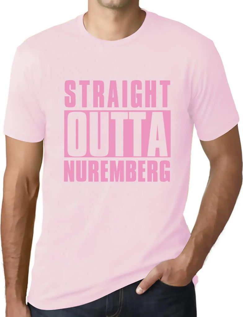 Herren Grafik T-Shirt Direkt aus Nürnberg – Straight Outta Nuremberg – Öko-Verantwortlich Vintage Jahrgang Kurzarm Lustige Druck Geburtstag G...