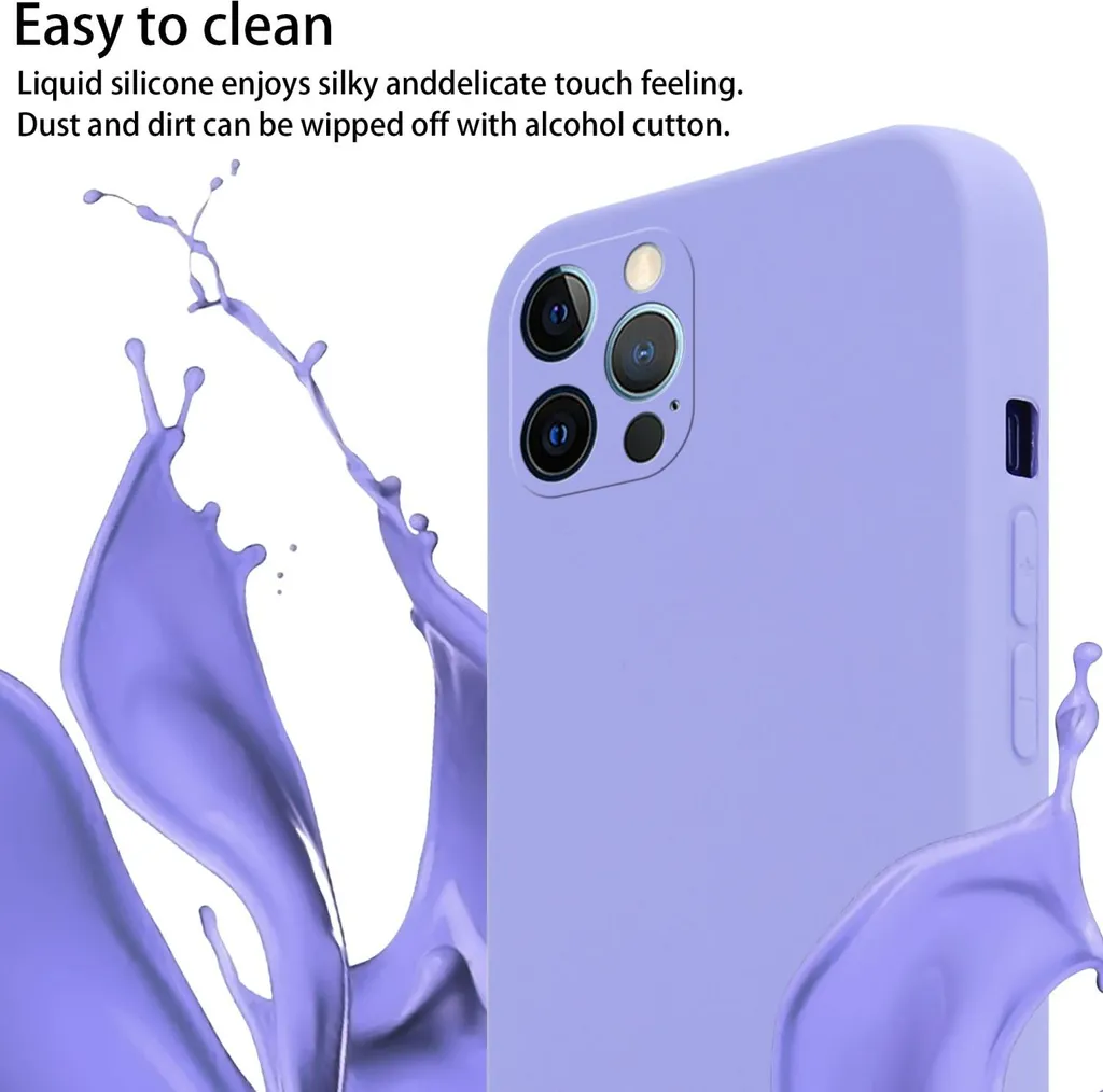 Oelrstfe Cover Trasparente con Cordino per iPhone 12/iPhone 12 Pro con Magnetico, Custodia Sottile Morbido Silicone con Laccio Collana Tracolla Regolabile Antiurto Case con Collana - Nero