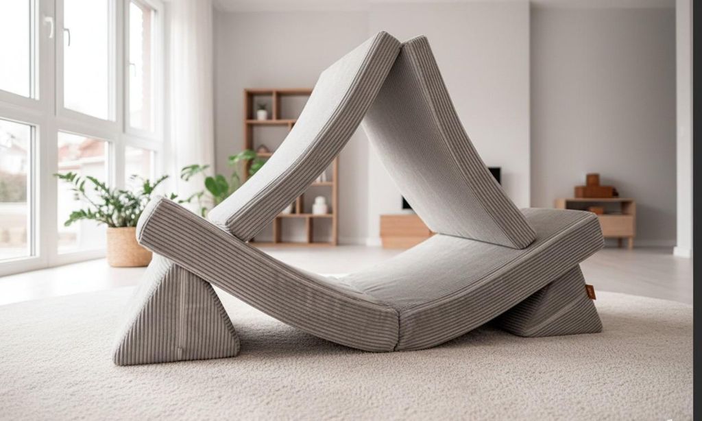 Funzy Spielsofa Elephant Grey Kinder Sofa Spiel Couch modular