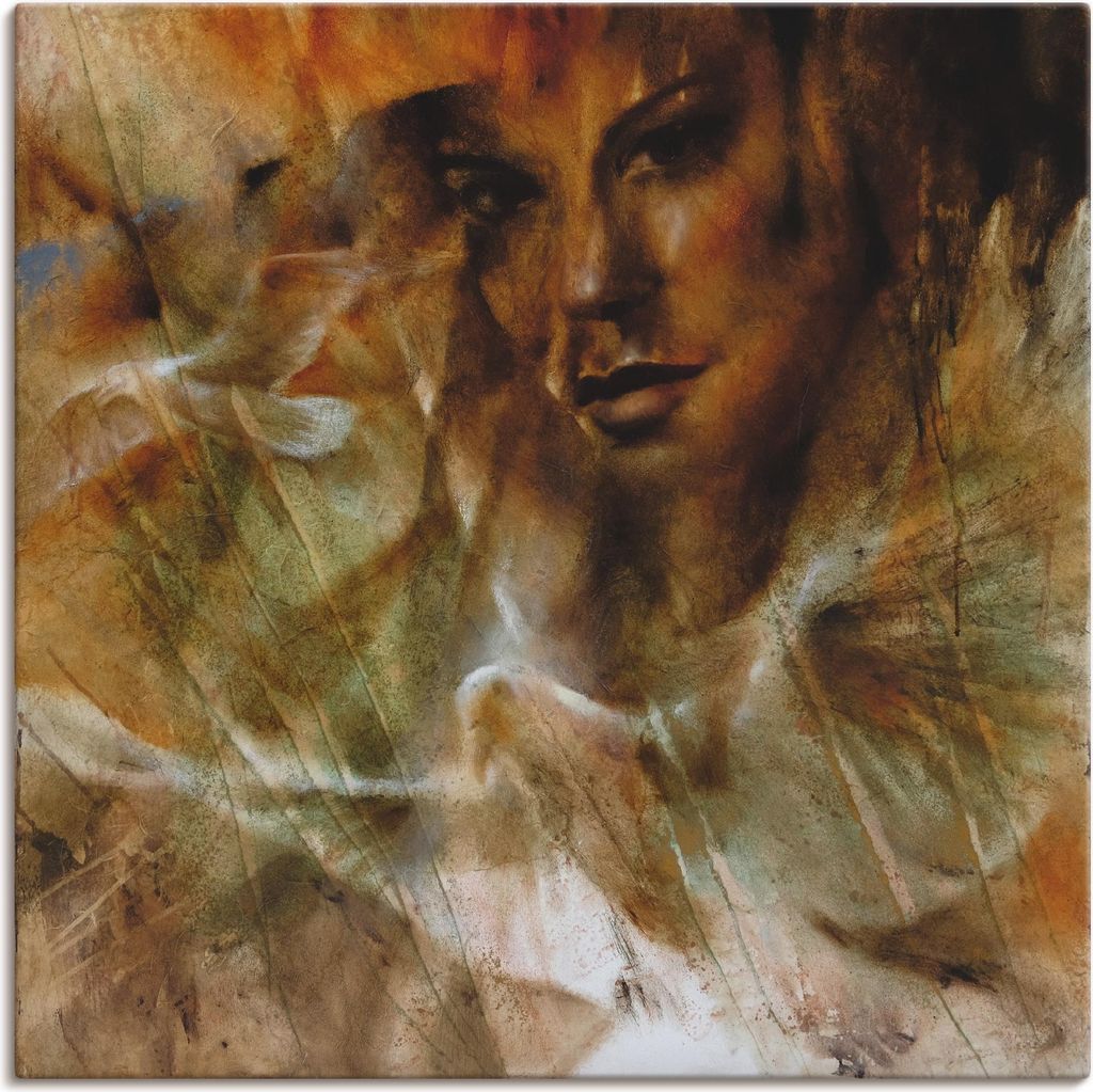 ARTland Leinwandbild Taube, Möwe und Jana Größe: 40x40 cm