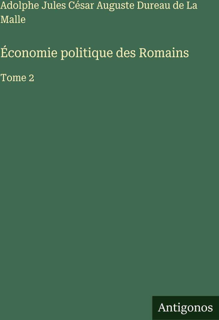 Économie politique des Romains