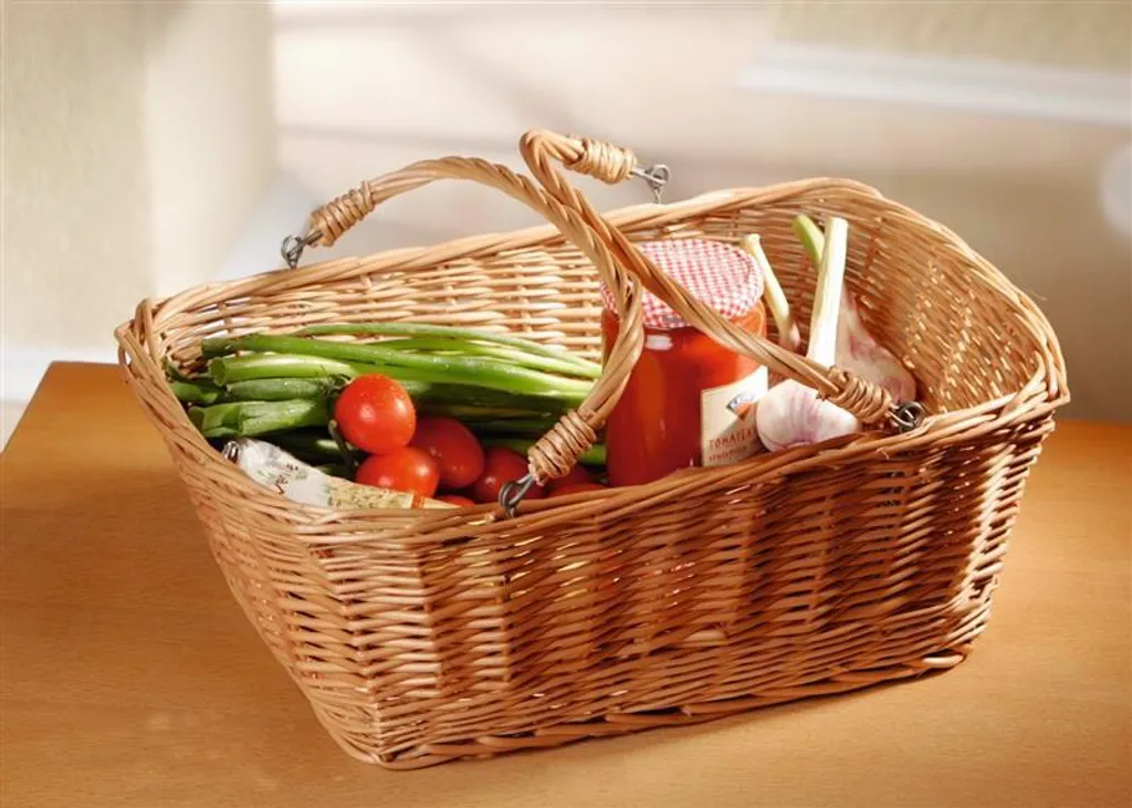 Panier à provisions en osier pour courses et rangement maison Daily SB