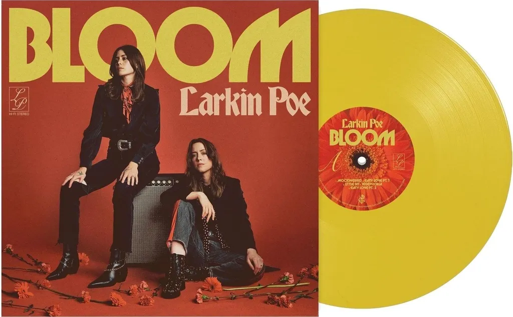 Larkin Poe Bloom Vinyle Jaune LP Pressage Haute Fidélité Cooking Vinyl