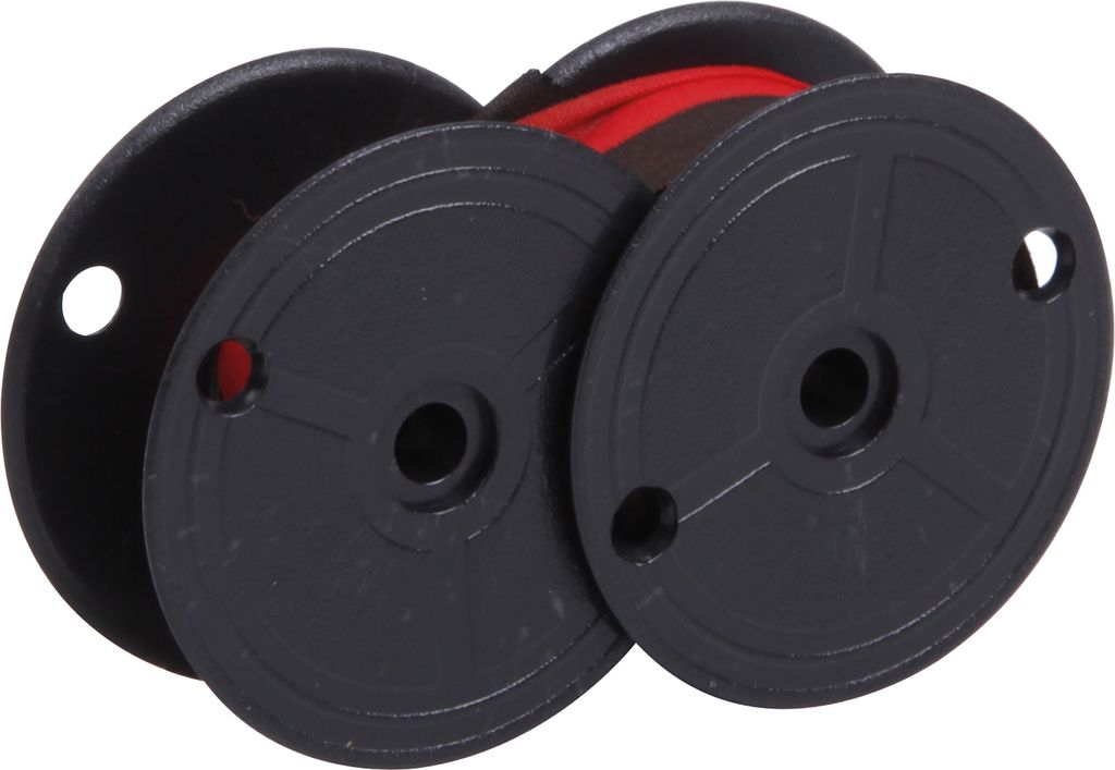 Tischrechnerfarbband S51 FBS Seide schwarz/rot