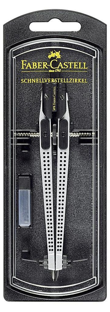 Faber-Castell Schnellverstellzirkel GRIP 2001 farbig Immagine del prodotto 