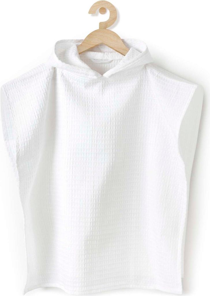 JUKKI Poncho Handtuch mit Kapuze - White