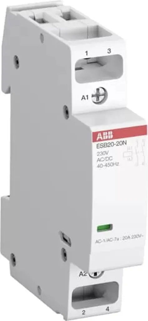 Contacteur 12V AC 20A ABB ESB20 pour pilotage de circuits basse tension