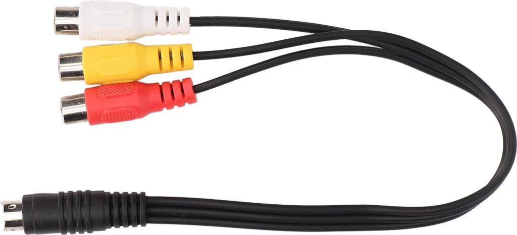 Câble S-Vidéo Shanrya, 4 pôles, mâle vers 3 RCA femelles, Image du produit 